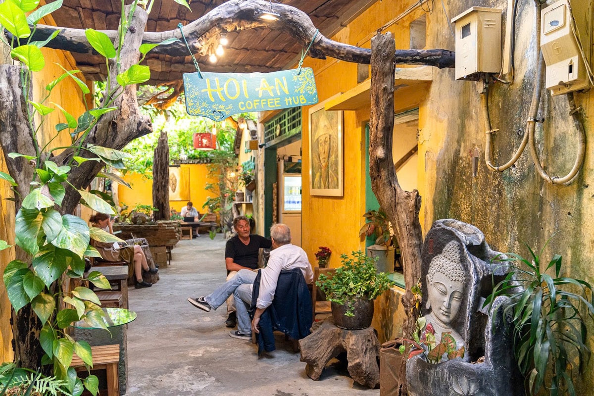 Hoi An Coffee Hub is like a nostalgic secret garden